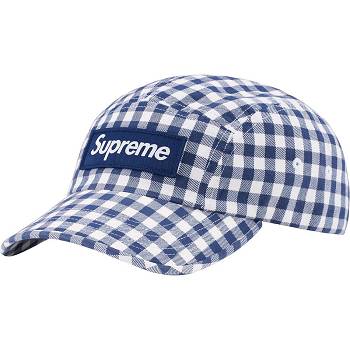 Sombreros Supreme Gingham Camp Cap Azules | Supreme 516PQ